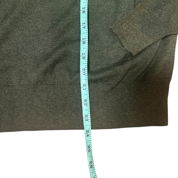 AYR olive green ribbed turtleneck sweater size XL classic preppy old money - Picture 7 of 10